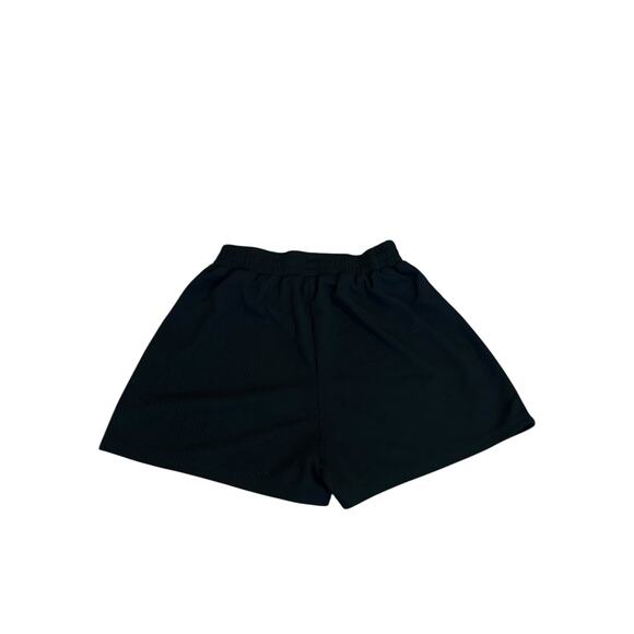 Shein Women's Medium Black High Waist Elastic Waist Plain Solid Shorts - Picture 3 of 10